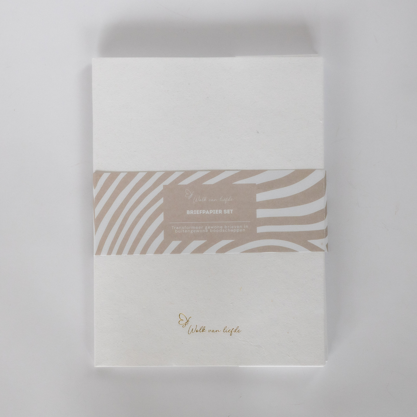 Duurzaam briefpapier van gerecycled katoenpapier