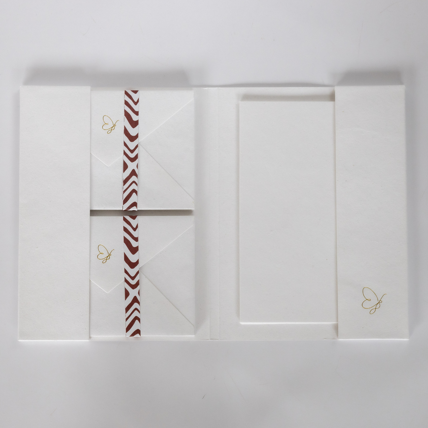 Duurzaam briefpapier van gerecycled katoenpapier
