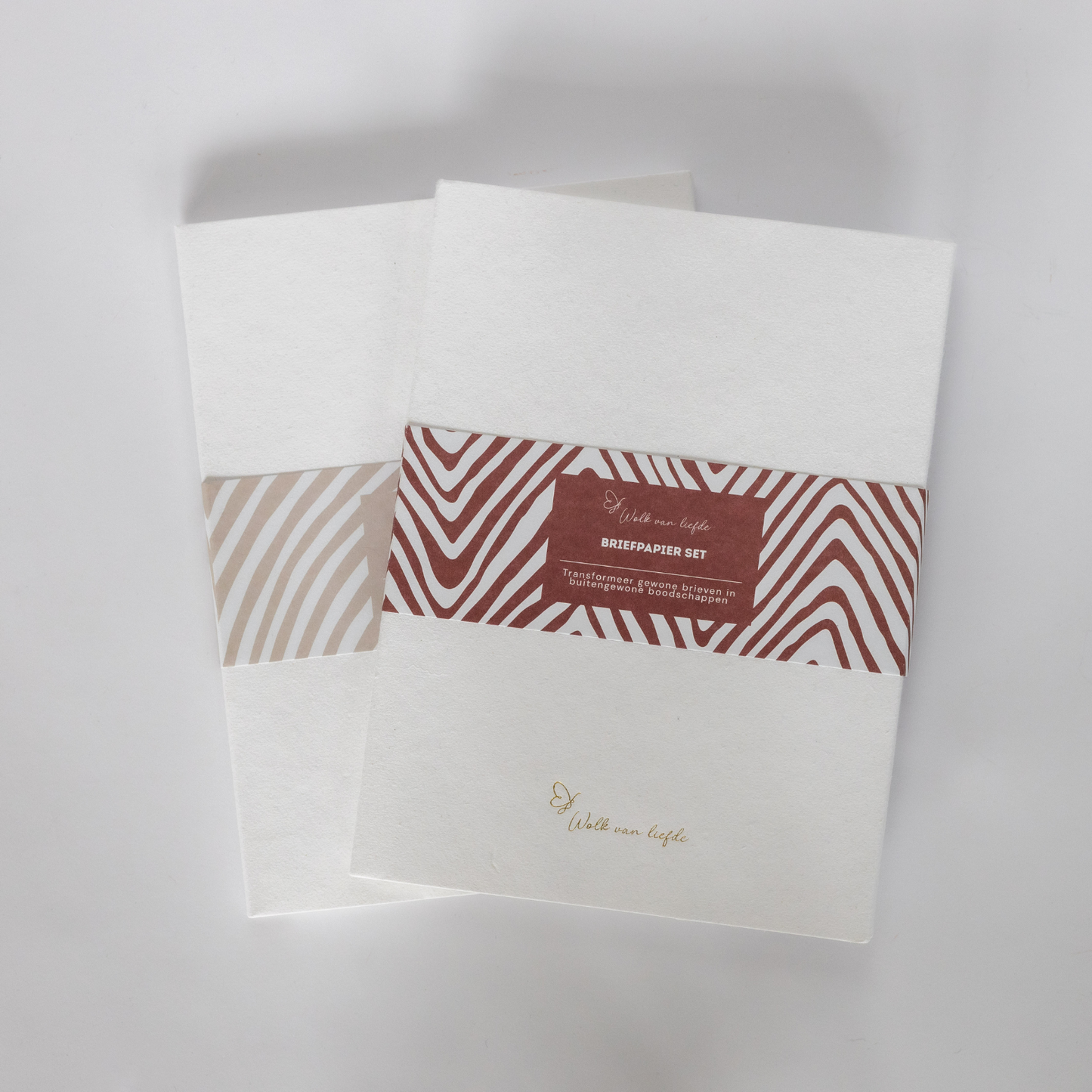 Duurzaam briefpapier van gerecycled katoenpapier